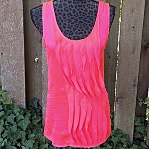 Gap Hot Pink Layered Front Tank Top - Size XS